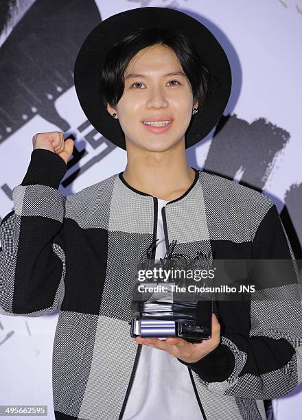 Tae-Min of SHINee attends the movie 'No Tears for the Dead' VIP premiere at Yeongdeungpo CGV on May 30, 2014 in Seoul, South Korea.