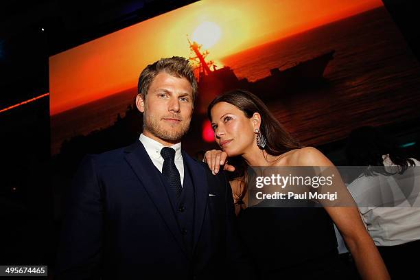 Actors Travis Van Winkle and Rhona Mitra attend TNT's "The Last Ship" screening at NEWSEUM on June 4, 2014 in Washington, DC. 24821_001_1055.JPG