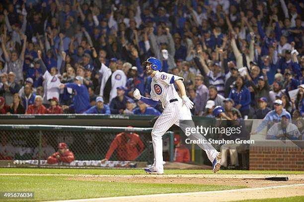 Playoffs: Chicago Cubs Kris Bryant during Game 3 vs St. Louis Cardinals at Wrigley Field. Chicago, IL CREDIT: Stephen Green