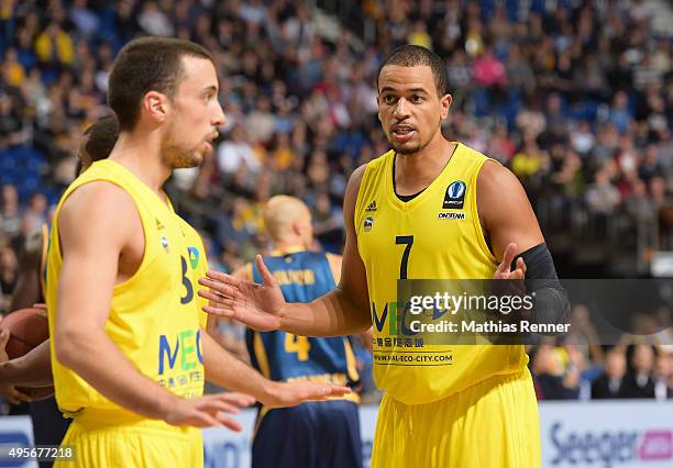 Alex King of ALBA Berlin gestures during the game between Alba Berlin and Herbalife Gran Canaria on November 4, 2015 in Berlin, Germany.