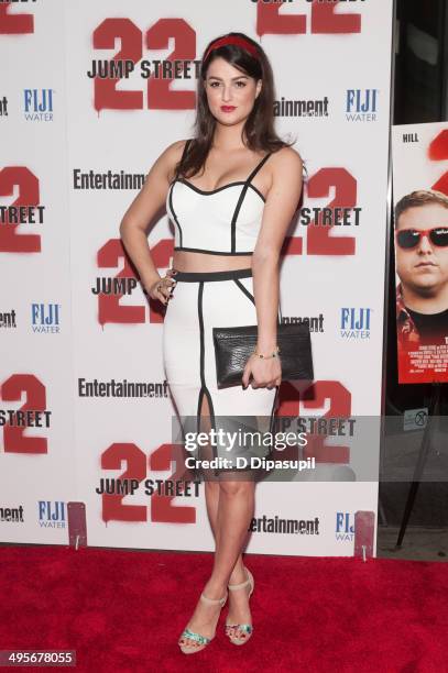 Lily Lane attends the "22 Jump Street" premiere at AMC Lincoln Square Theater on June 4, 2014 in New York City.