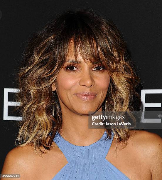 Actress Halle Berry attends "Spectre" - The Black Women of Bond Tribute at California African American Museum on November 3, 2015 in Los Angeles,...