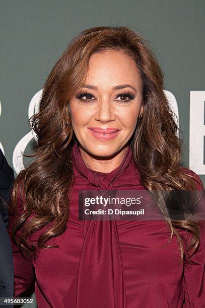 Leah Remini promotes her book "Troublemaker: Surviving Hollywood and Scientology" at Barnes & Noble Tribeca on November 4, 2015 in New York City.