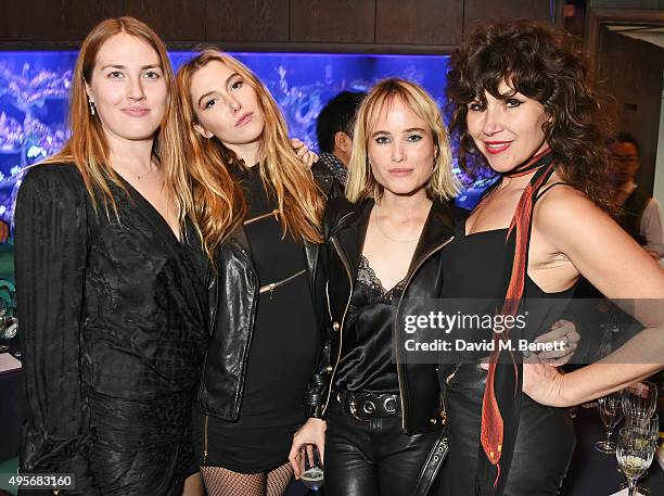 Naomi Smart, Daisy Boyd, Julia Hobbs and Jess Morris attend the launch of the new Matchless Star Wars collection at Sexy Fish on November 4, 2015 in...