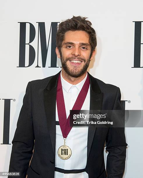 Thomas Rhett attends the 63rd Annual BMI Country awards on November 3, 2015 in Nashville, Tennessee.