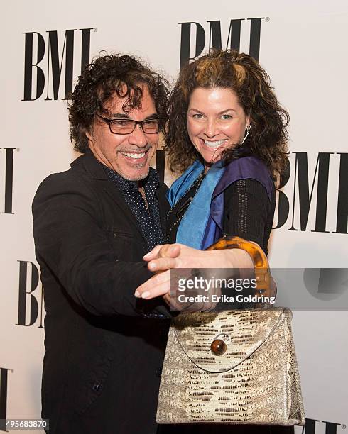 John Oates and Aimee Oates attend the 63rd Annual BMI Country awards on November 3, 2015 in Nashville, Tennessee.
