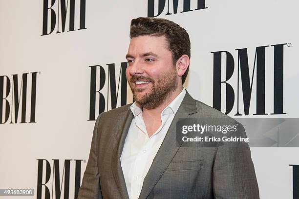 Chris Young attends the 63rd Annual BMI Country awards on November 3, 2015 in Nashville, Tennessee.