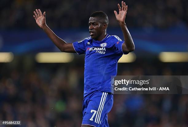 Ramires of Chelsea during the UEFA Champions League Group G match between Chelsea and Dynamo Kyiv at Stamford Bridge on November 4, 2015 in London,...