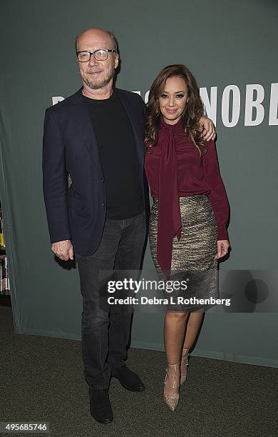 Academy Award winning producer/screewriter Paul Haggis appears with Actor/writer/producer Leah Remini as she signs copies of her new book,...