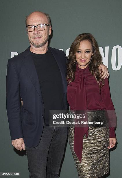 Academy Award winning producer/screewriter Paul Haggis appears with Actor/writer/producer Leah Remini as she signs copies of her new book,...