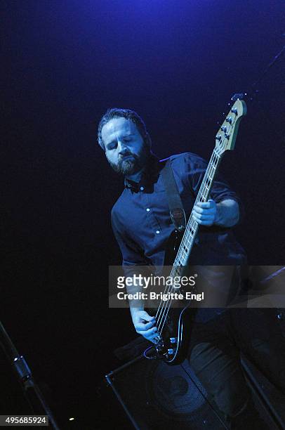 Nick Harmer of Death Cab for Cutie performs at O2 Academy Brixton on November 4, 2015 in London, England.