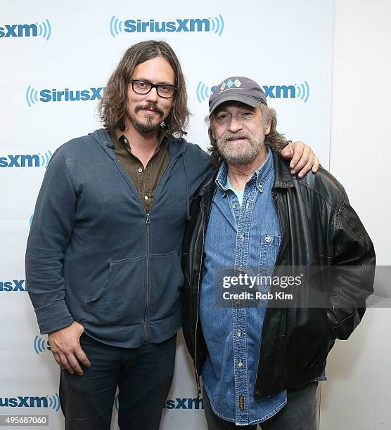 Donnie Fritts and John Paul White visit SiriusXM Studios on November 4, 2015 in New York City.
