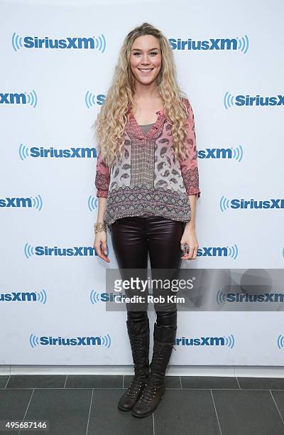 Joss Stone visits SiriusXM Studios on November 4, 2015 in New York City.