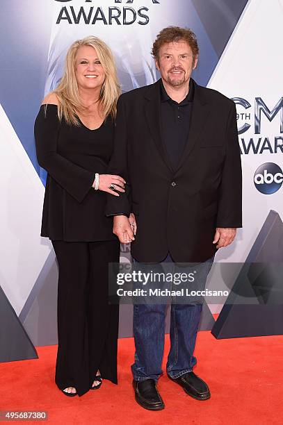 Jeff Cook of musical group Alabama and guest attend the 49th annual CMA Awards at the Bridgestone Arena on November 4, 2015 in Nashville, Tennessee.