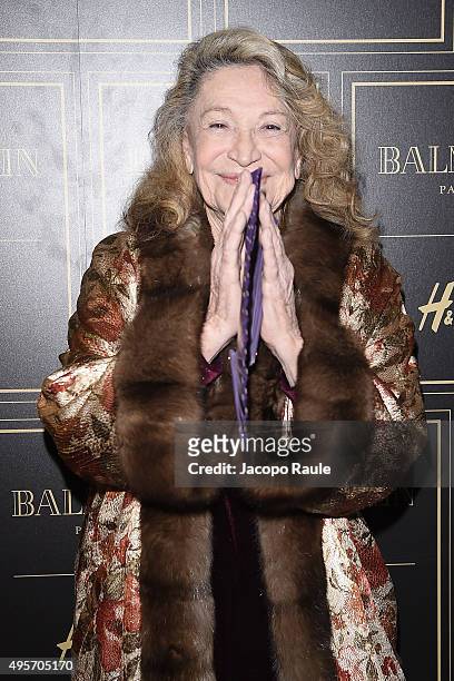 Marta Marzotto attends Balmain For H&M Collection Preview Photocall on November 4, 2015 in Milan, Italy.