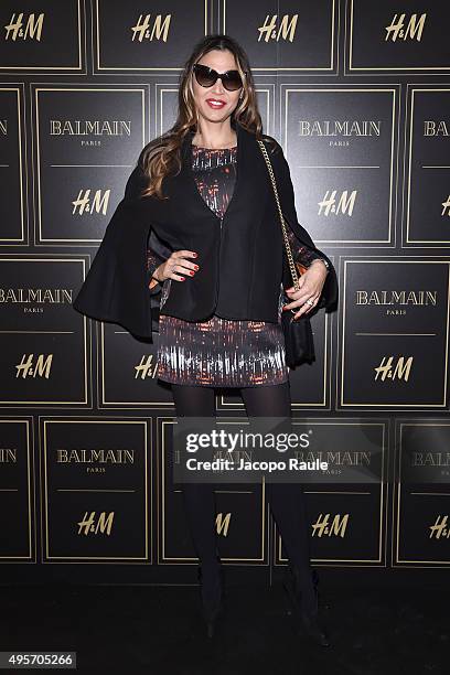 Cecilia Capriotti attend Balmain For H&M Collection Preview Photocall on November 4, 2015 in Milan, Italy.