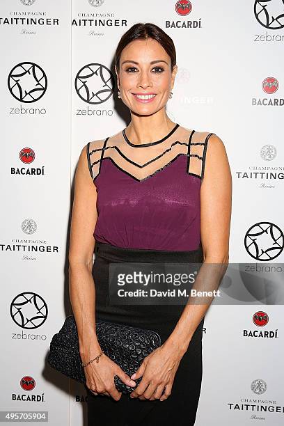 Melanie Sykes attends the launch of Zebrano Restaurant on November 4, 2015 in London, England.