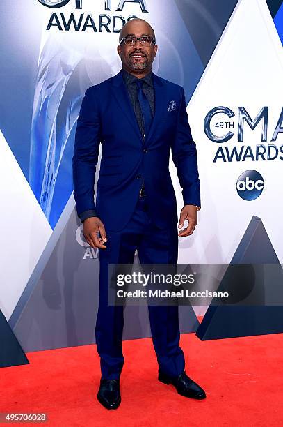 Recording artist Darius Rucker attends the 49th annual CMA Awards at the Bridgestone Arena on November 4, 2015 in Nashville, Tennessee.