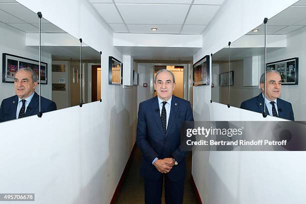 President of the French Tennis Federation , Jean Gachassin attends the 'Vivement Dimanche' French TV Show Special 'France Television en Fete' at...