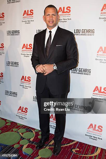 New York Yankees Alex Rodriguez attends The ALS Association Greater New York 21st Annual Lou Gehrig Sports Awards Benefit at The New York Marriott...