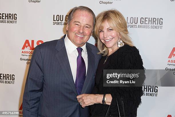Former New York Ranger Rod Gilbert and wife Judy Gilbert attend The ALS Association Greater New York 21st Annual Lou Gehrig Sports Awards Benefit at...