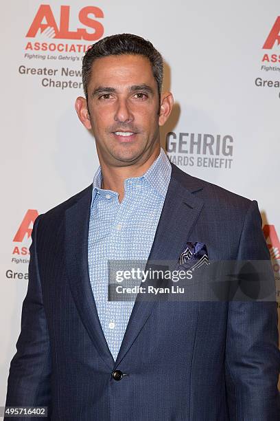 Former New York Yankees Jorge Posada attends The ALS Association Greater New York 21st Annual Lou Gehrig Sports Awards Benefit at The New York...