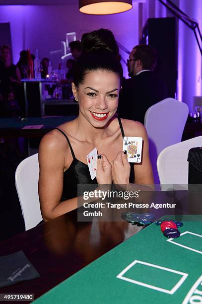 Fernanda Brandao attends the SPECTRE - by S.T. Dupont launch event on November 4, 2015 in Berlin, Germany.