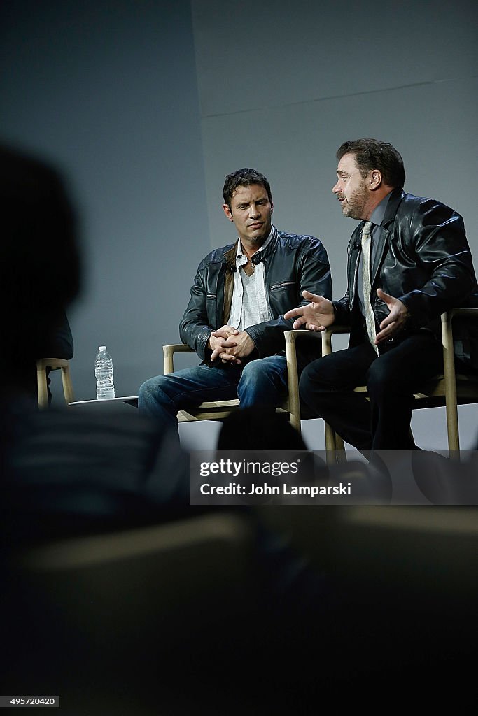 Christopher Rispoli Filmmakers Chris Kublan and Michael Rispoli attend Apple Store Soho ...