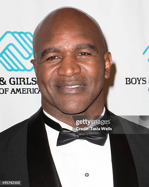 Professional Boxer Evander Holyfield arrives at Boys and Girls Clubs of America's Annual Great Futures Gala at The Beverly Hilton Hotel on November...