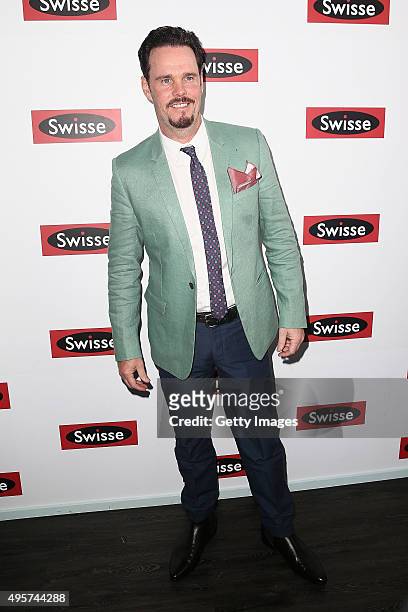 Actor Kevin Dillon poses at the Swisse Marquee on Oaks Day at Flemington Racecourse on November 5, 2015 in Melbourne, Australia.