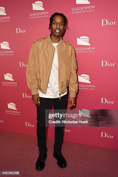 Rocky attends the 2015 Guggenheim International Gala Pre-Party made possible by Dior at Solomon R. Guggenheim Museum on November 4, 2015 in New York...