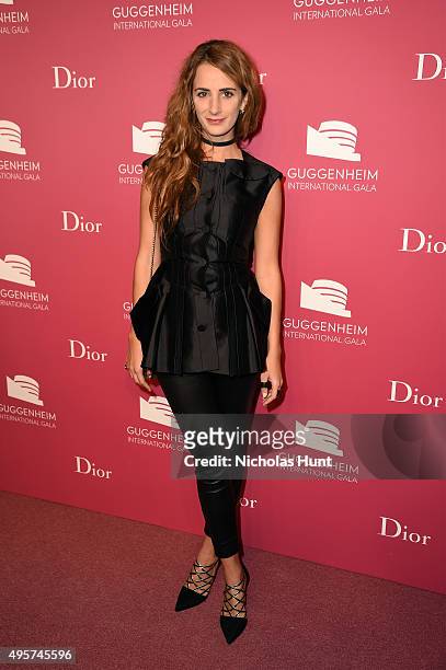 Alexia Niedzielski attends the 2015 Guggenheim International Gala Pre-Party made possible by Dior at Solomon R. Guggenheim Museum on November 4, 2015...