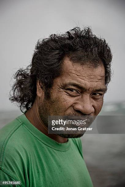 Portrait of Ioane Teitiota, who was deported from New Zealand. He became known as "the world's first climate refugee". The people of Kiribati are...