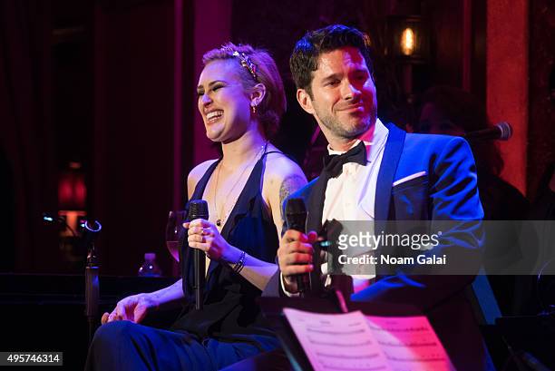 Rumer Willis and Tye Blue perform in concert at 54 Below on November 4, 2015 in New York City.