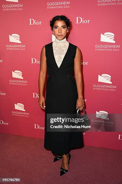 Hannah Bronfman attends the 2015 Guggenheim International Gala Pre-Party made possible by Dior at Solomon R. Guggenheim Museum on November 4, 2015 in...