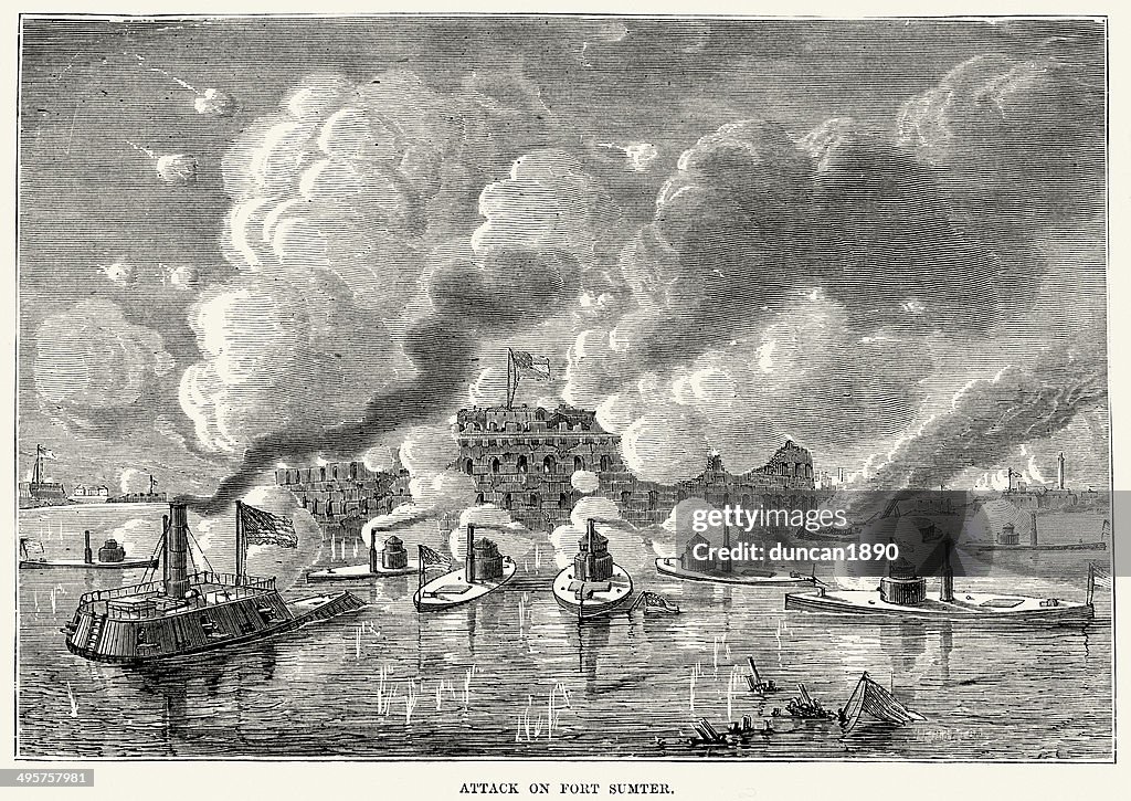 American Civil War - Attack on Fort Sumter