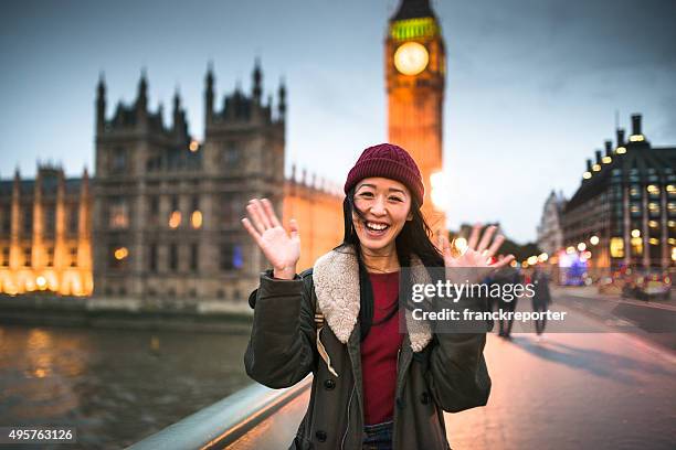 chinese backpacker traveling in london - asian tourist stock pictures, royalty-free photos & images