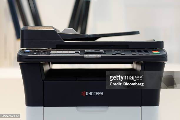 Printer manufactured by Kyocera Corp. Is displayed in a showroom at the company's headquarters in Kyoto, Japan, on Friday, Oct. 23, 2015. Billionaire...