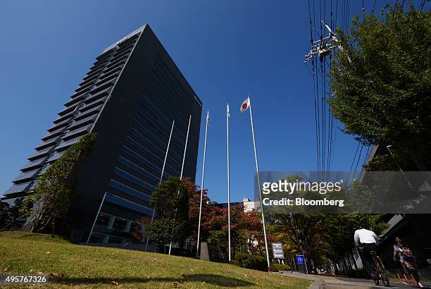 The Kyocera Corp. Headquarters stands in Kyoto, Japan, on Friday, Oct. 23, 2015. Billionaire Kazuo Inamori established electronics giant Kyocera more...