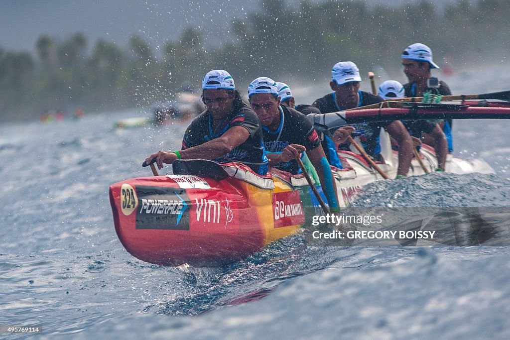 FRANCE-POLYNESIA-CANOE-OVERSEAS