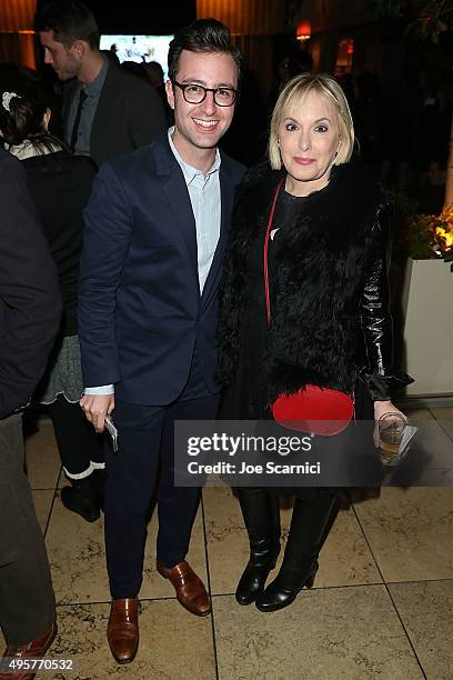 Eric Kuhn and Hilary Shor attend the Earthjustice L.A. Launch Party at Sunset Towers on November 4, 2015 in West Hollywood, California.