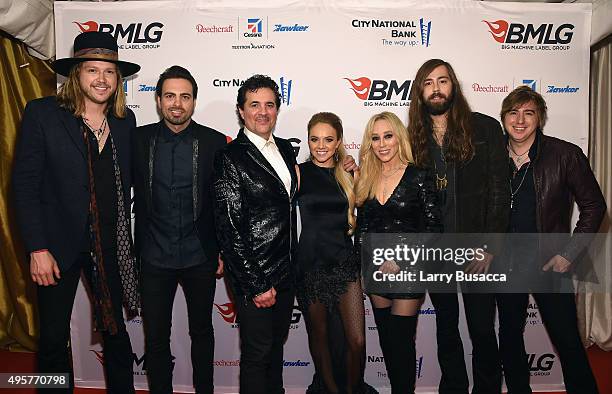 Musicians Michael Hobby, Zach Brown, President and CEO of the Big Machine Label Group Scott Borchetta, Musician Danielle Bradbery, Senior Vice...