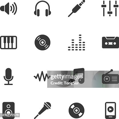 Music icons - Regular Music icons - Regular