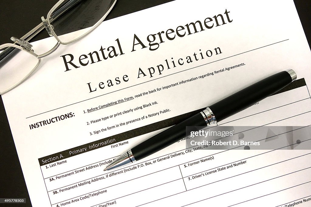 Rental Agreement Form- Black