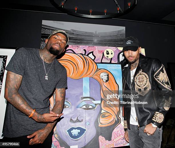 Chris Brown attends 'The Lost Warhols' Collection exhibit at HYDE... News Photo - Getty Images