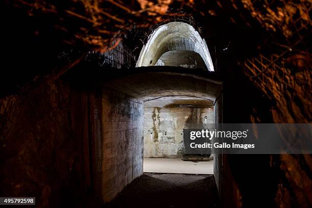 Tunnel that is part of Nazi underground complex on October 20, 2015 In Walbrzych, Poland. The mysterious underground Nazi city Riese where it is...