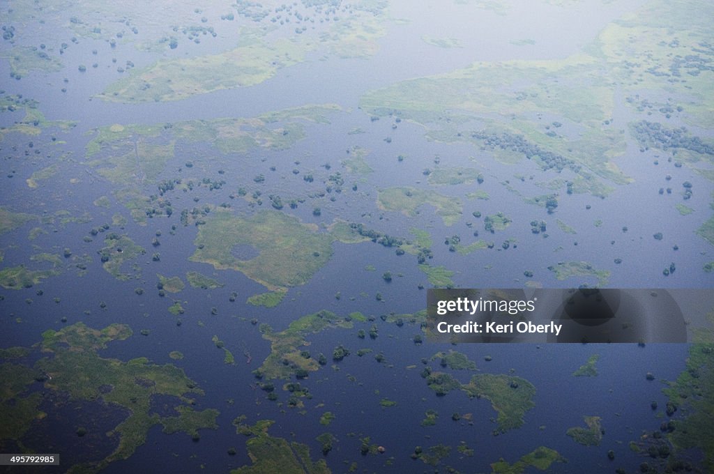 Cambodia's Tonle Sap Lake pictured from above.