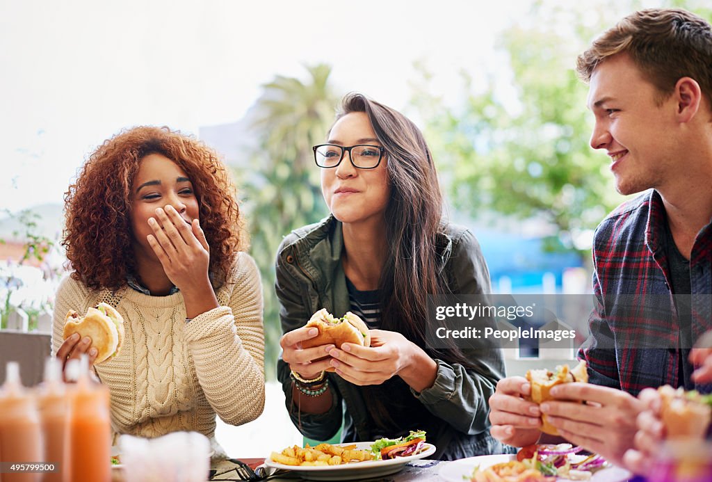 Good food and laughter go hand-in-hand