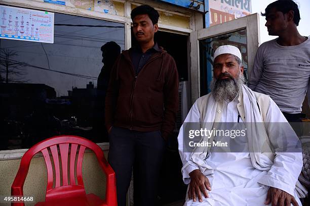 Supporter of Aam Aadmi Party after a rally on March 2, 2014 in Kanpur, India.