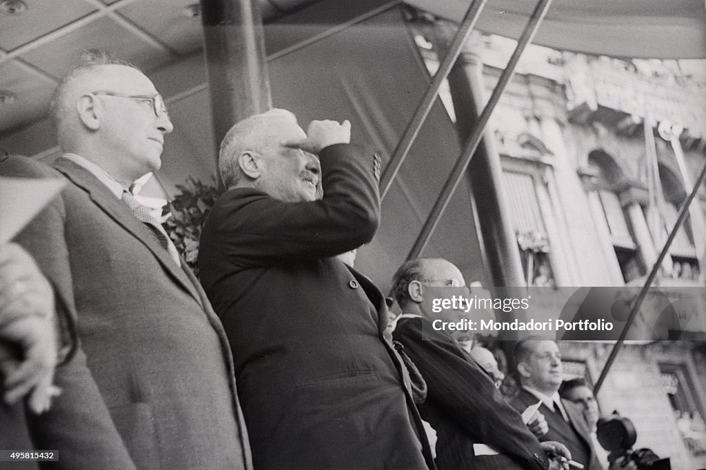 Enrico De Nicola, Pietro Nenni and Umberto Terracini